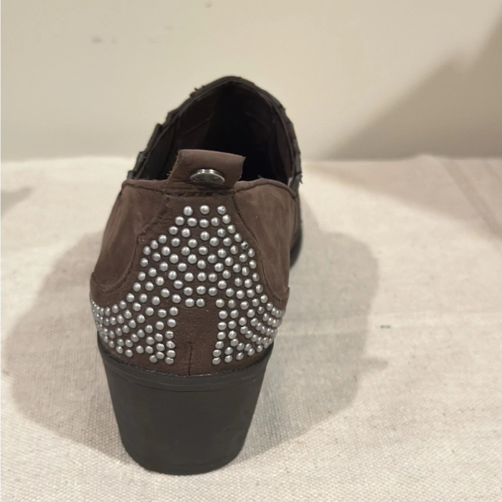 Circus by Sam Edelman Brown Studded Chelsea Ankle Boots - Picture 6 of 10